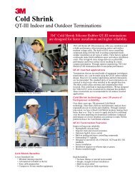 Cold Shrink QT-III Indoor And Outdoor Terminations - 3M