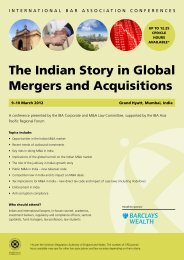 The Indian Story in Global Mergers and Acquisitions - International ...