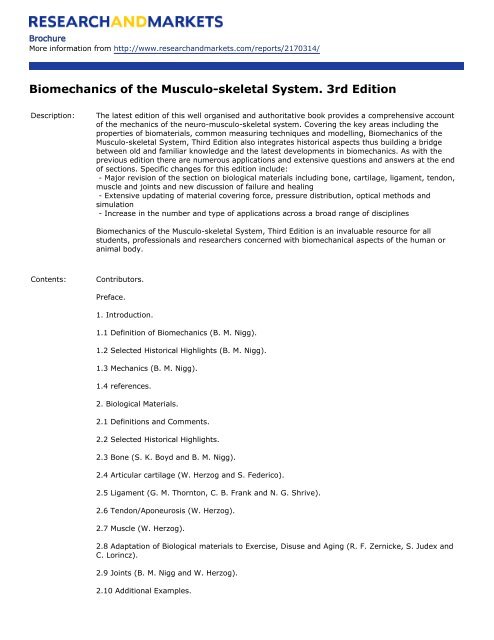 biomechanics of the musculoskeletal system nigg pdf biomechanics of the musculoskeletal system nigg pdf