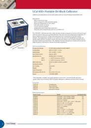 Techne UCal400+ Dry-Block Calibrator Data Sheet PDF - Instrumart