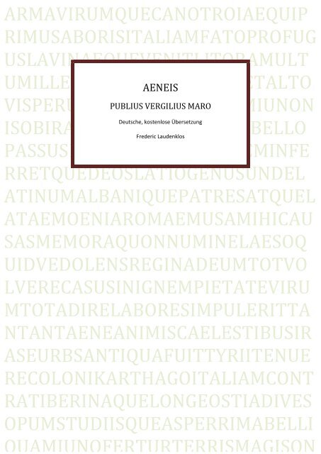 Aeneis Buch 1 Nimaatre