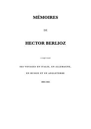 MÉMOIRES HECTOR BERLIOZ - Maxence Caron - Site Officiel