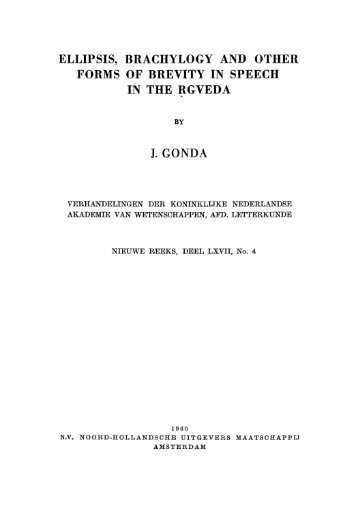 Ellipsis, brachylogy and other forms of brevity in speech in ... - DWC