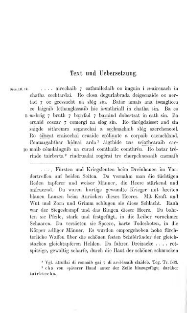 Irische Texte : mit ersetzungen und Wterbuch