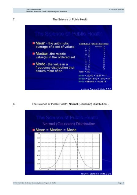 1. Lecture 2 - Tufts OpenCourseWare - Tufts University