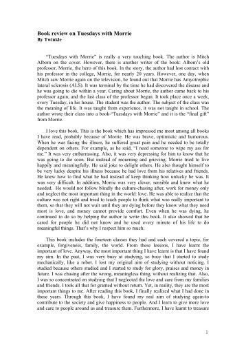 book review tuesdays with morrie Summary and reviews of tuesdays with morrie by mitch albom, plus links to a book excerpt from tuesdays with morrie and author biography of mitch albom. book review tuesdays with morrie Summary and reviews of tuesdays with morrie by mitch albom, plus links to a book excerpt from tuesdays with morrie and author biography of mitch albom.