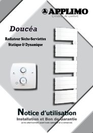 Notice seche serviette Doucea - Applimo