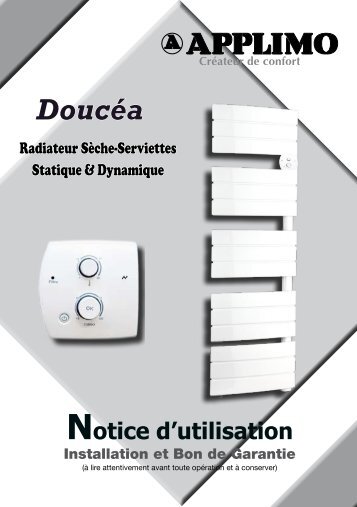 Notice seche serviette Doucea - Applimo