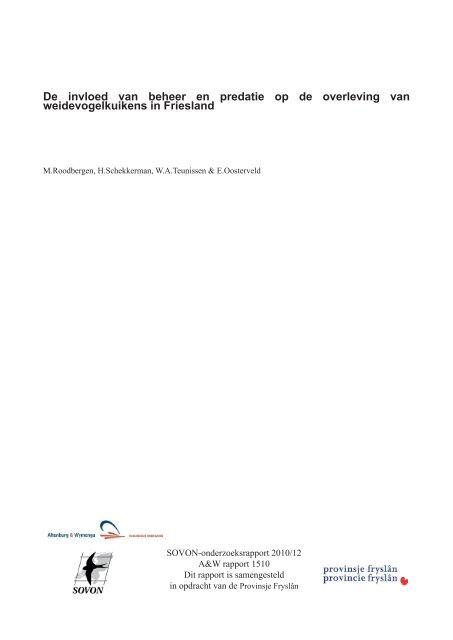 AenW rapport 1510 Kuikenoverleving.pdf - Altenburg & Wymenga ...
