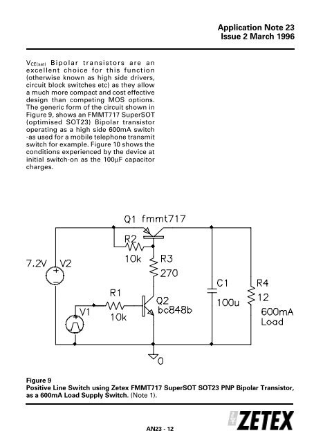 Zetex - AN23 - Zetex SPICE models - understanding ... - Diodes, Inc.