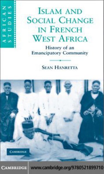 Islam and Social Change in French West Africa - AkademiPress