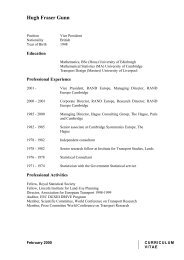 Curriculum Vitae - the ICCR