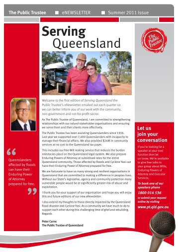 Serving Queensland Summer 2011 - The Public Trustee