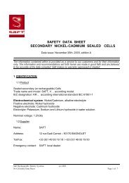 safety data sheet secondary nickel-cadmium sealed cells