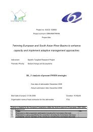 WP 5 Analysis of present IWRM practices - Brahmatwinn