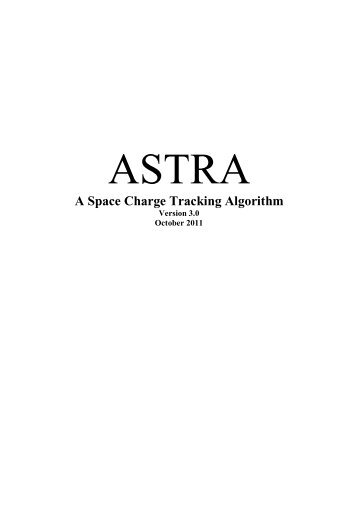 A Space Charge Tracking Algorithm - Desy