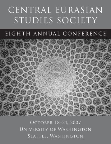 2007 Annual Conference - Central Eurasian Studies Society (CESS)