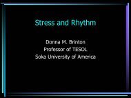 Stress and Rhythm - DLFeSCHOOL
