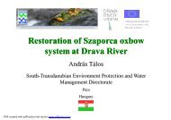 Restoration of Szaporca oxbow system at Drava River - Life Drau