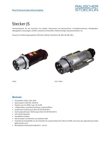 Stecker JS - Rauscher & Stoecklin AG
