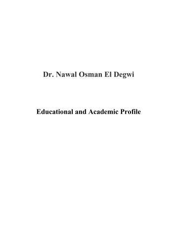 Dr. Nawal Osman El Degwi - MSA