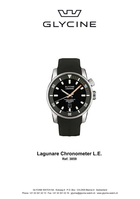 Glycine Watch - Lagunare Chronometer L.E. - Glycine Watch SA