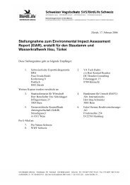 Stellungnahme zum Environmental Impact Assessment Report (EIAR)