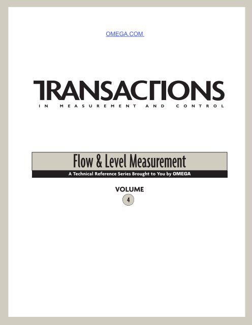 flow and level measurement - Omega Engineering