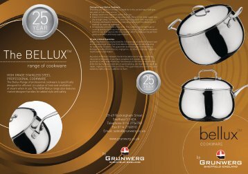 Bellux Cookware Leaflet.indd - Grunwerg
