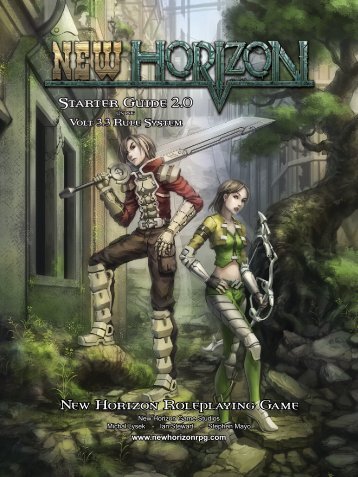 Starter Guide 2.0 New Horizon Roleplaying Game