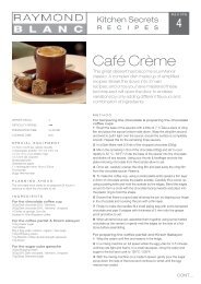 Café Crème - Raymond Blanc