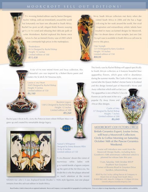 To see this issue online, click here - Pascoe Ceramics