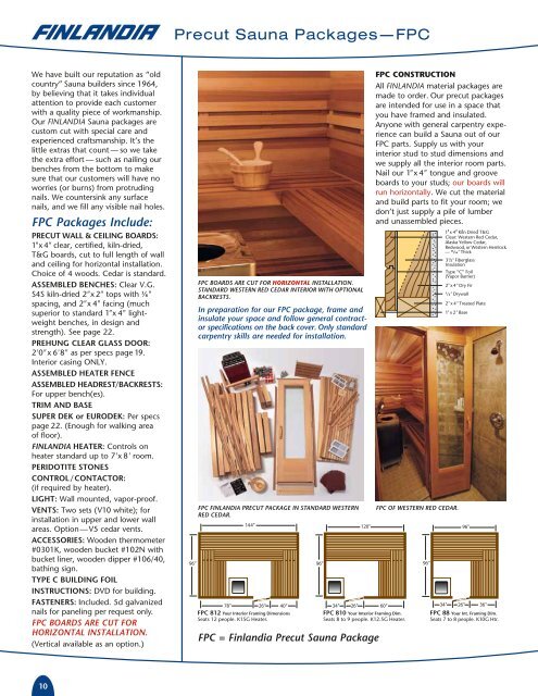 E-Brochure - Finlandia Sauna Products, Inc.
