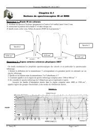 exoO1 : spectroscopies