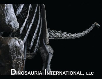 new brochure - Dinosauria International