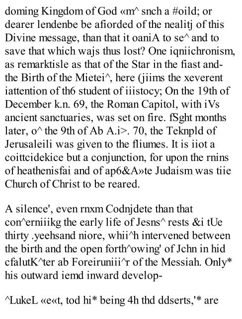 The Life and Times of Jesus the Messiah Vol 1 - Predestination