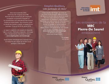 Les entreprises de la MRC Pierre-De-Saurel ... - Emploi-Québec