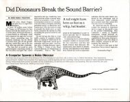 Did Dinosaurs Break the Sound Barrier? - Gregory S. Paul