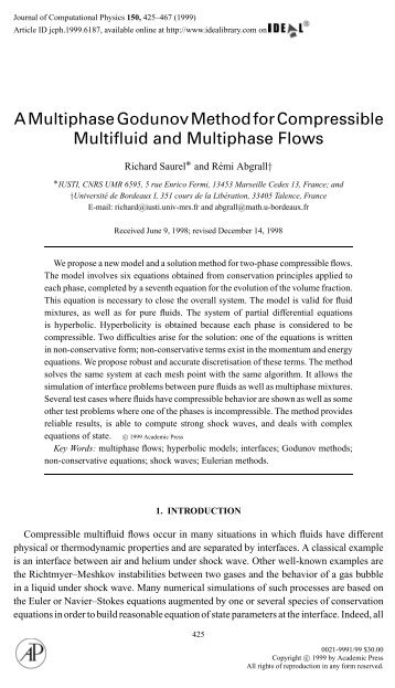 A Multiphase Godunov Method for Compressible Multifluid and ...