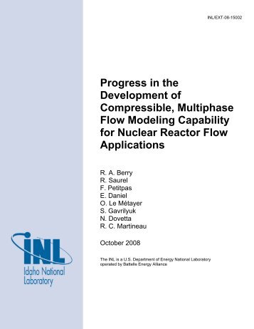 Progress in the Development of Compressible, Multiphase Flow ...