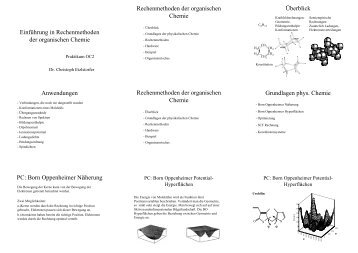 Unterlagen zur Einführung - Institut für Organische Chemie
