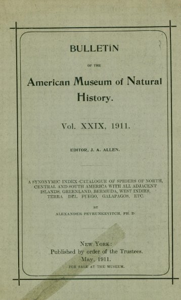 Ralph W. Tower - American Museum of Natural History