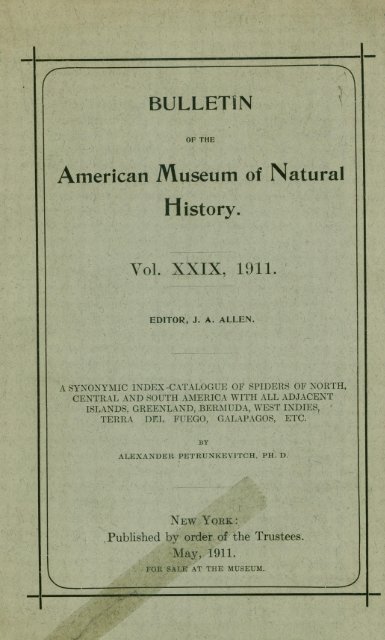 Ralph W. Tower - American Museum of Natural History