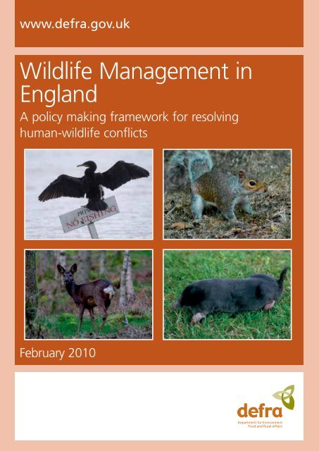 Wildlife Management in England - ARCHIVE: Defra