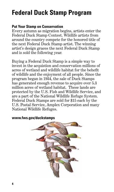 Federal Duck Stamp Office Presents - U.S. Fish and Wildlife Service