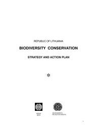Biodiversity Conservation Strategy and Action Plan - Aplinkos ...