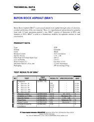 BUTON ROCK ASPHALT (BRA®) - Buton Asphalt Indonesia