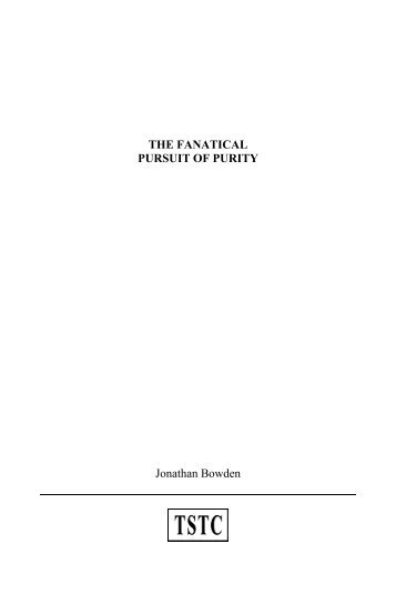 Fanatical Pursuit of Purity - Counter-Currents Publishing