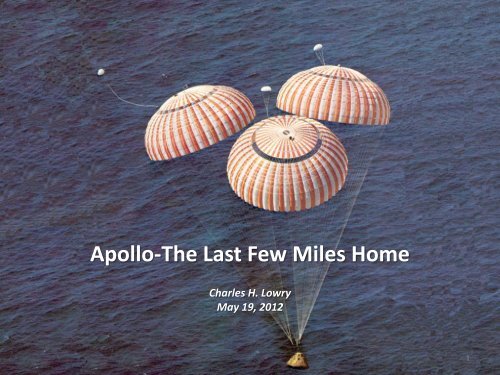 Apollo-The Last Few Miles Home - AIAA Info