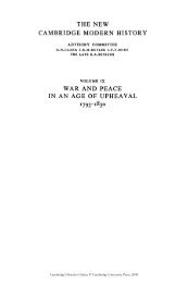 THE NEW CAMBRIDGE MODERN HISTORY WAR AND PEACE IN ...